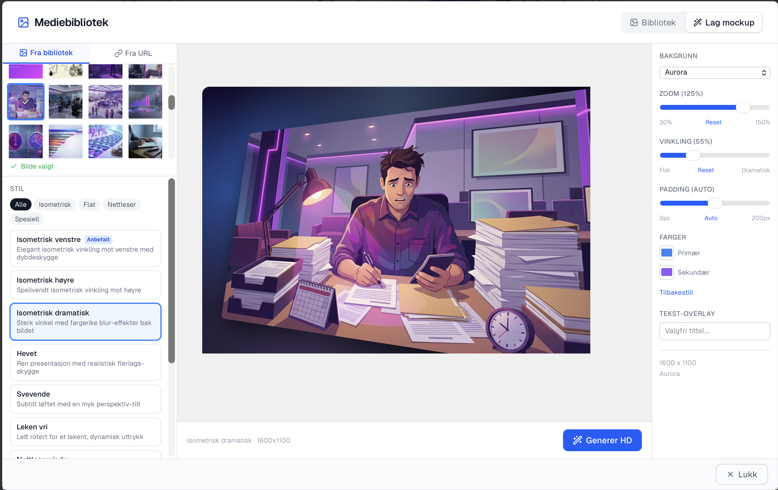 Se resultatet mens du lager det