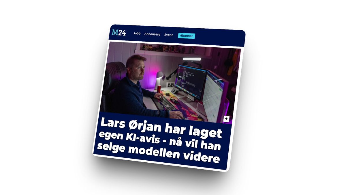Bransjemediet Medier24 omtaler Modalsnytt og SmartAvis-teknologien