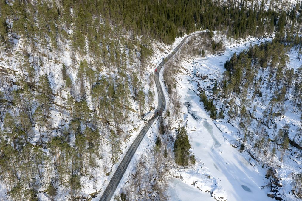 Frontkollisjon i Eksingedalen – ingen skadd