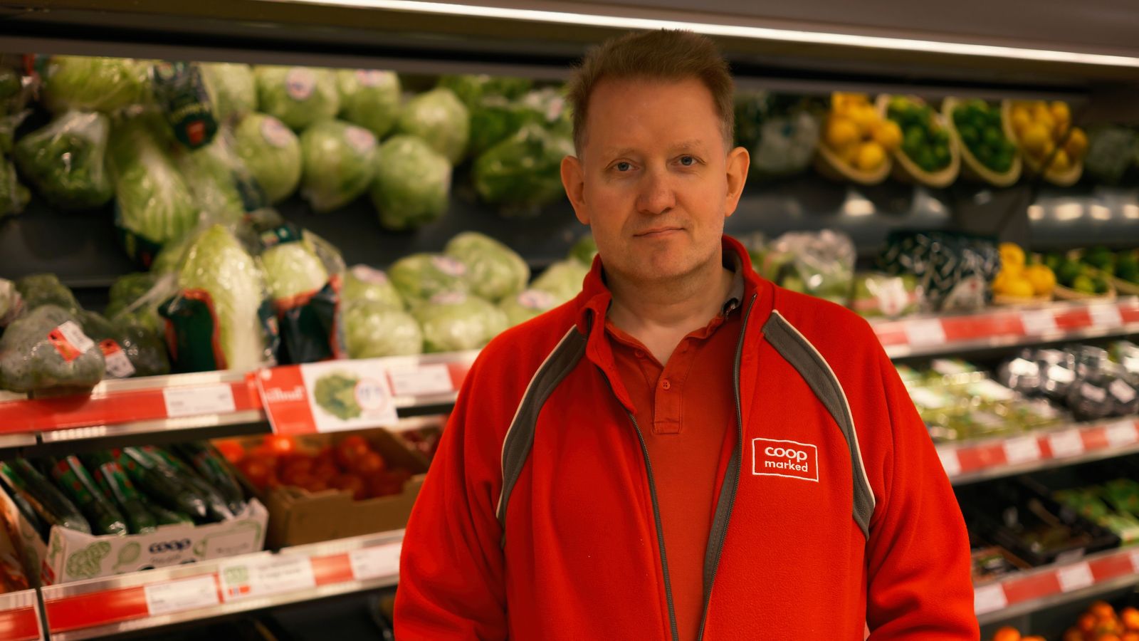Roger Fure ved Coop Marked Modalen (arkivfoto).