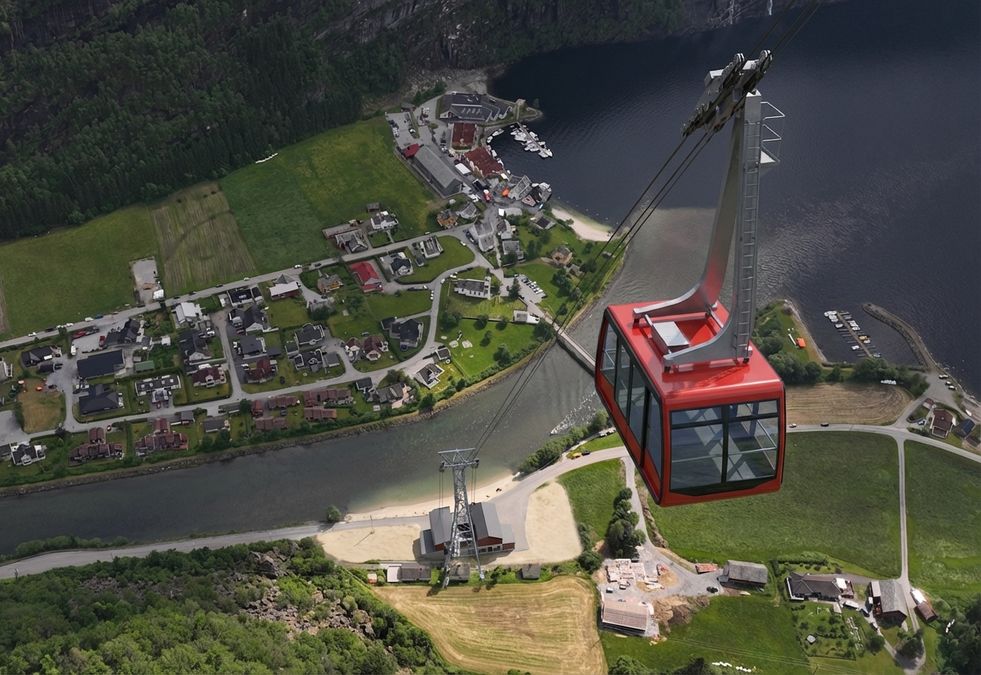 400 millioner for en slitt sti: Modalen vil bygge gondolbane til fjells