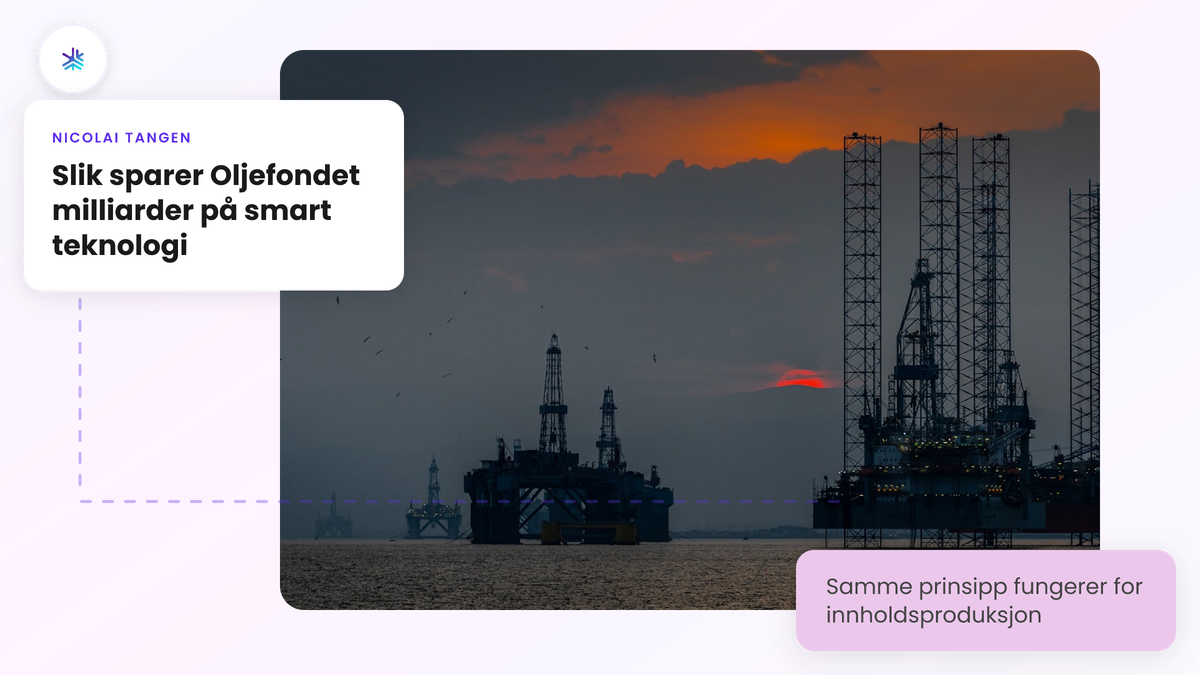 Slik sparer Oljefondet milliarder på smart teknologi