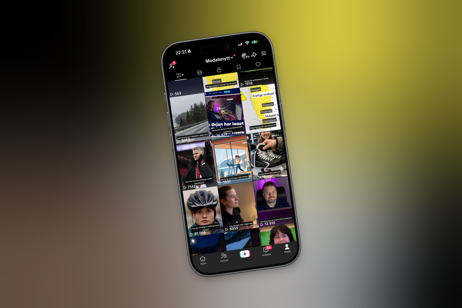 Legg merke til at en video har fått over 80.000 visninger(!) på TikTok.