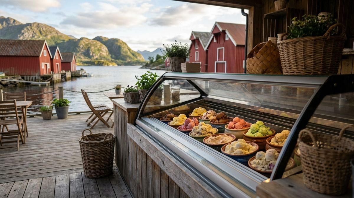 Illustrasjonsfoto generert av AI. Men isen ser veldig god ut!