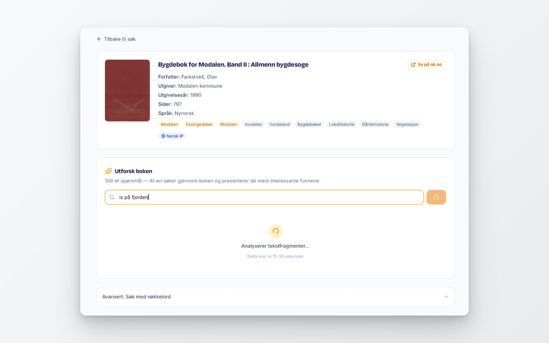 Nå kan du utforske bygdebøker med kunstig intelligens